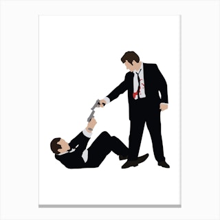 Resevoir Dogs Stand Off Canvas Print