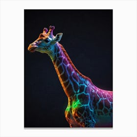 Rainbow Giraffe 3 Canvas Print