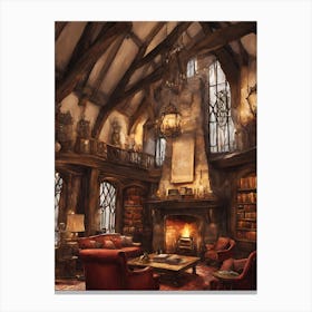 Harry Potter'S Library Canvas Print