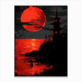 Asian Sunset 1 Canvas Print