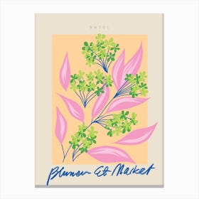 Basel Flower Market Canvas Print