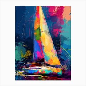 Sailboat Painting sport Canvas Print