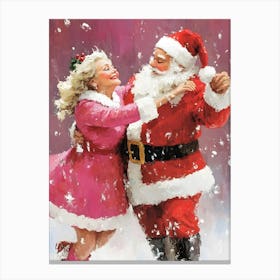 Santa Dance 2 Canvas Print