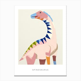 Nursery Dinosaur Art Spinosaurus 2 Poster Canvas Print