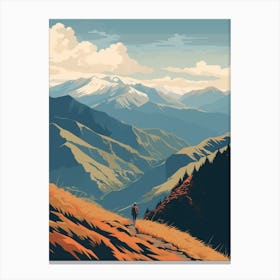 Kepler Track New Zealand 4 Hiking Trail Landscape Canvas Print