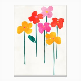 Happy Flowers Canvas Print