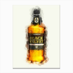 Black Velvet Canadian Whiskey Canvas Print