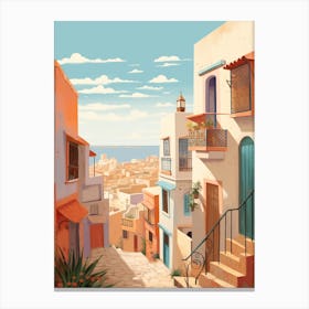 Casablanca Morocco 4 Illustration Canvas Print