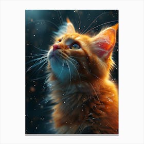 Cat In The Sky Canvas Print