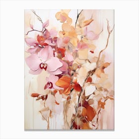 Fall Flower Painting Orchid 4 Canvas Print