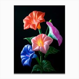 Bright Inflatable Flowers Morning Glory 3 Canvas Print