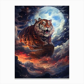 Tiger In The Sky 1 Canvas Print