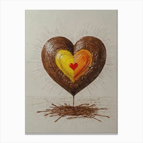 Chocolate Heart 1 Canvas Print