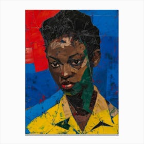 'A Girl In A Yellow Shirt' Canvas Print