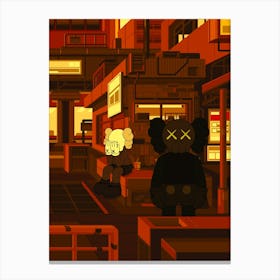 Twilight City kaws Canvas Print