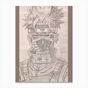 Naruto Handmade Sketch Canvas Print