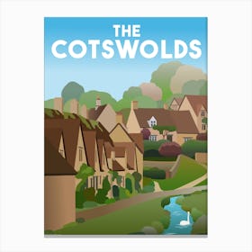 The Cotswolds Bibury Cottages England Canvas Print