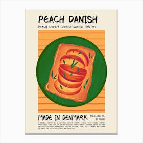 Peach Danish Canvas Print