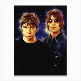 Spirit Of Liam Gallagher And Noel Gallagher Canvas Print