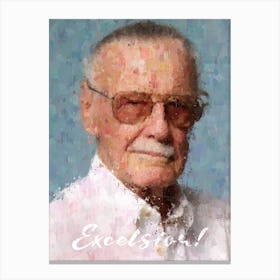 Stan Lee Portrait Canvas Print