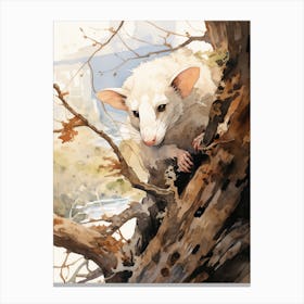 A Realistic And Atmospheric Watercolour Fantasy Character 9 Canvas Print