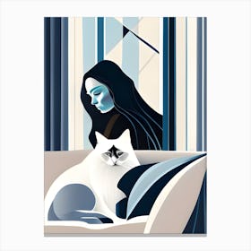 Catwithwomanblues Canvas Print