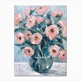A World Of Flowers Ranunculus 3 Painting Canvas Print