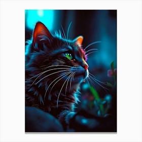 Feline Creative Cat Illustration 49 1 Canvas Print