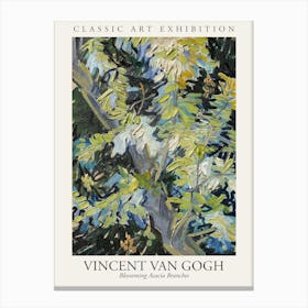 Blossoming Acacia Branches, Van Gogh Poster Canvas Print