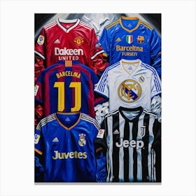 Soccer Jerseys 4 Canvas Print