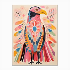 Pink Scandi Eagle 2 Canvas Print