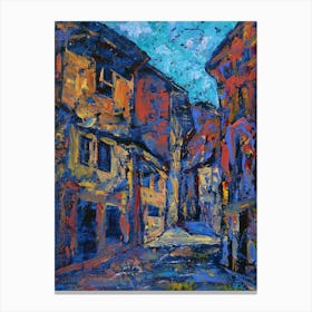 Calle Tentenecio (Salamanca) Canvas Print