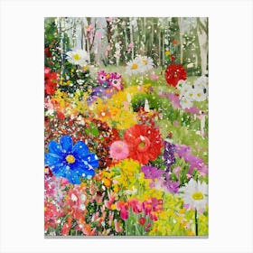 Flowers In The Garden Canvas Print