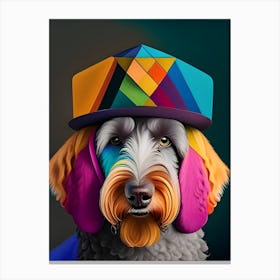 HatOnLabradoodle Canvas Print