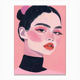 Illustration Of A Girl 3 Canvas Print