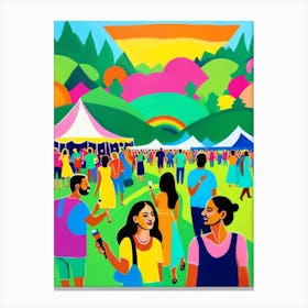 Festival In The Park Canvas Print