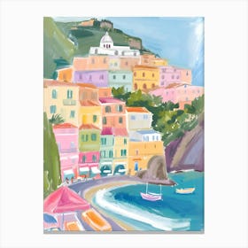 Amalfi Coast La Dolce Vita Poster 10 Canvas Print