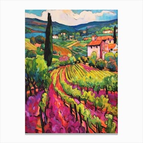 Chianti Italy 2 Fauvist Painting Canvas Print