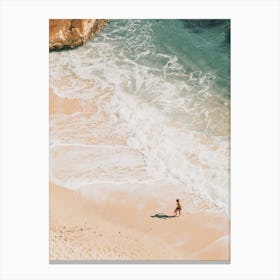 Boy On Beach Canvas Print