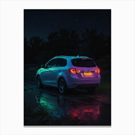 Bmw X1 At Night Canvas Print