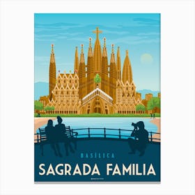 Barcelona Sagrada Familia Spain Canvas Print