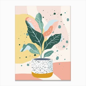 Plant In A Pot 69 Canvas Print