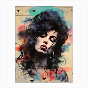 Amy Winehouse (3) Canvas Print