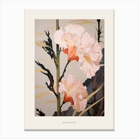 Flower Illustration Gladiolus 2 Poster Canvas Print