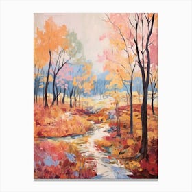 Autumn Gardens Painting Parco Sempione Italy 1 Canvas Print