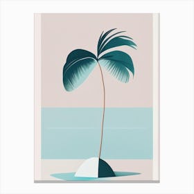 Bora Bora French Polynesia Simplistic Tropical Destination Canvas Print