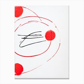 Abstract Design Featuring A Collection Of Organic Marks Circular Strokes Meeting Atcdoticals Empha (1) Canvas Print