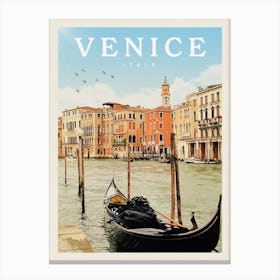 Venice Italy Travel Poster 2 Canvas Print