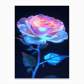 Pink Rose Wallpaper 1 Canvas Print