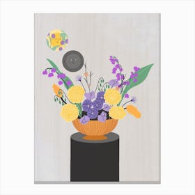 Flowers For Gemini Canvas Print